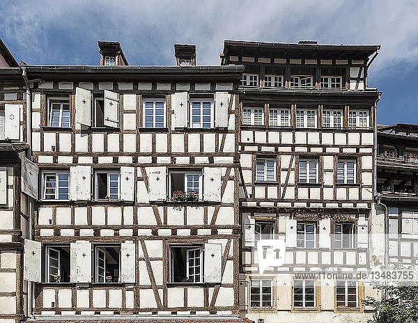 Häuser in der Rue des Tanneurs  Gerberviertel  Colmar  Frankreich  Europa