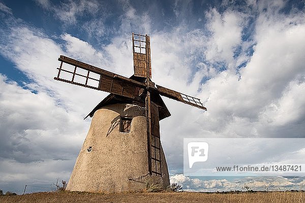 Windmühle bei Ardre  Insel Gotland  Schweden  Europa