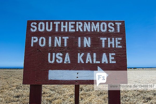 Kalae South Point südlichster Punkt der USA Big Island Hawaii USA Nordamerika