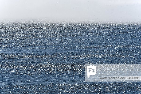 Seenebel über dem Meer Ancud Chiloe Patagonien Chile Südamerika