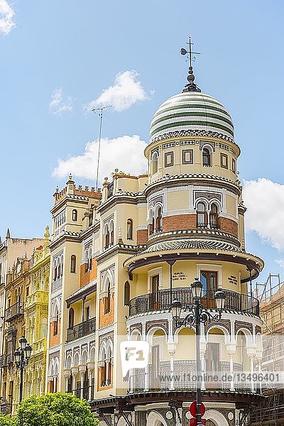 Haus  maurische Architektur  Edificio de La Adriática  Andalusien  Spanien  Europa