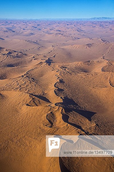 Luftaufnahme der Namib-Wüste  Namibia  Afrika