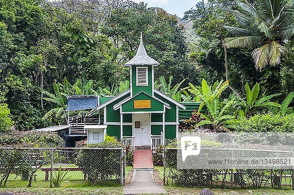 Winzige Ierusalema Hou Kirche Halawa Insel Molokai Hawaii USA Nordamerika