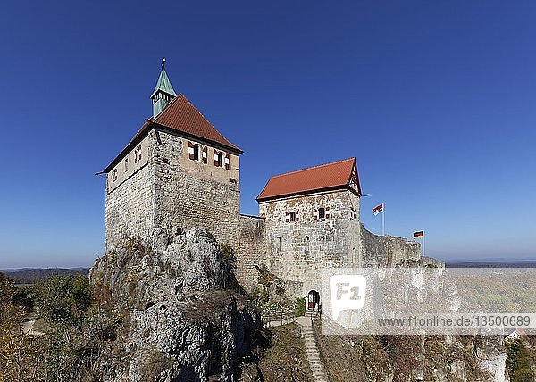 Burg Hohenstein  Fränkische Alb  Hersbrucker Alb  Mittelfranken  Franken  Bayern  Deutschland  Europa