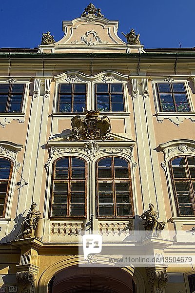 Fassade  Balasov-Palast  PanskÃ¡-Straße  Bratislava  Bratislava  Slowakei  Europa