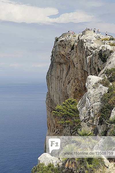Lookout point  Cap de Formentor  Majorca or Mallorca  Spain  Europe