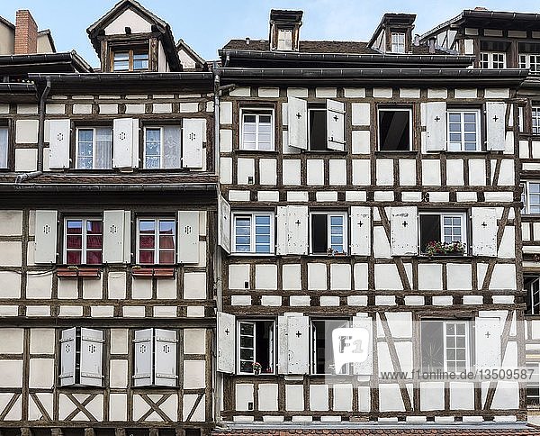 Häuser in der Rue des Tanneurs  Gerberviertel  Colmar  Frankreich  Europa