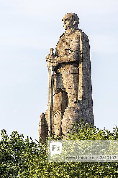 Bismarck-Denkmal  alter Elbpark  Hamburg  Deutschland  Europa