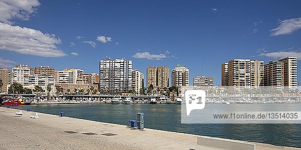 Hafen  Málaga  Costa del Sol  Andalusien  Spanien  Europa