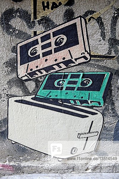 Streetart Kino Central Hinterhof Rosenthalerstrasse 39 Berlin Deutschland Europa