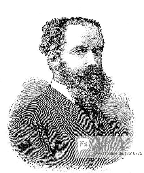 Hugo Julius Raoul Eduard Leszczyc Prince of Radolin  April 1  1841  July 12  1917  was a German inheriting commissioner  diplomat and high-ranking court official  woodcut from the year 1888  Germany  Europe