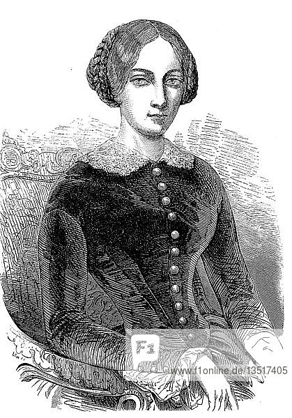 Maria Alexandrowna  geborene Prinzessin Marie von Hessen und bei Rhein  1824  1880  Zarengemahlin von Russland als erste Frau von Zar Alexander II.