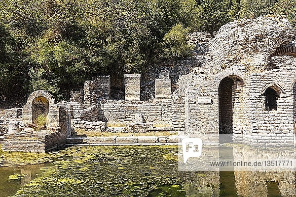 Asklepios-Heiligtum, antike Stadt Butrint, Nationalpark Butrint, Saranda, Albanien, Europa