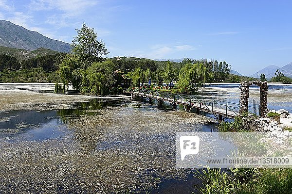 Stausee Liqeni i Viroit  Gjirokastra  Albanien  Europa