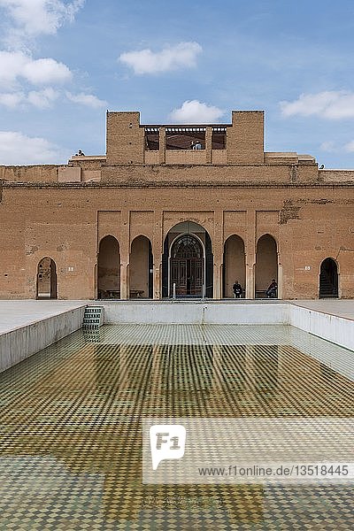 Alter verfallener Palast  El Badii Palace  Marrakesch  Marokko  Afrika