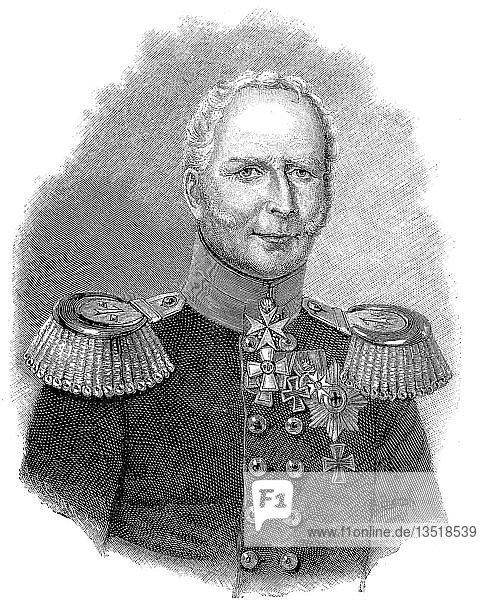 Ludwig Leopold Gottlieb Hermann von Boyen  23. Juni 1771  15. Februar 1848  Holzschnitt  Deutschland  Europa