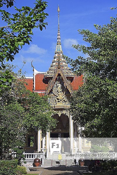 Gebäude des Wat Chalong  des größten Tempels auf Phuket  Thailand  Asien