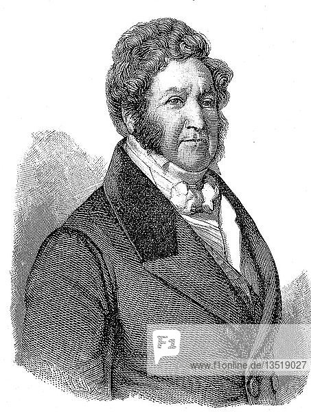 Louis-Philippe I.  6. Oktober 1773  26. August 1850  in der sogenannten Julimonarchie von 1830 bis 1848 französischer König  Holzschnitt  Frankreich  Europa