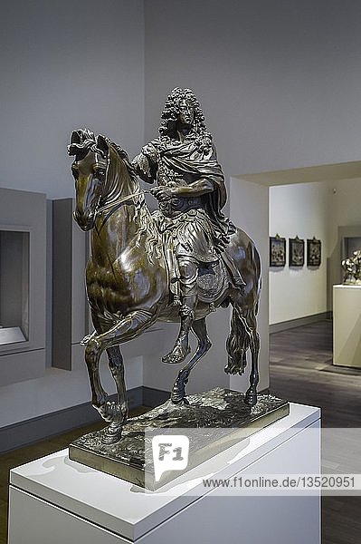 Reiterstandbild Kurfürst Max Emanuel Bronzeguss von Roger Schabol Paris um 1700 Nationalmuseum München Oberbayern Bayern Deutschland Europa