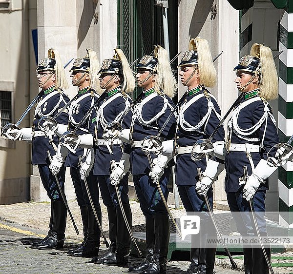 Soldiers of the National Guard  Guarda Nacional Republicana  Lisbon  Portugal  Europe