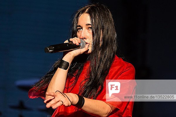 The US American singer-songwriter and music producer Zola Jesus live at the Blue Balls Festival Lucerne  Switzerland  Europe