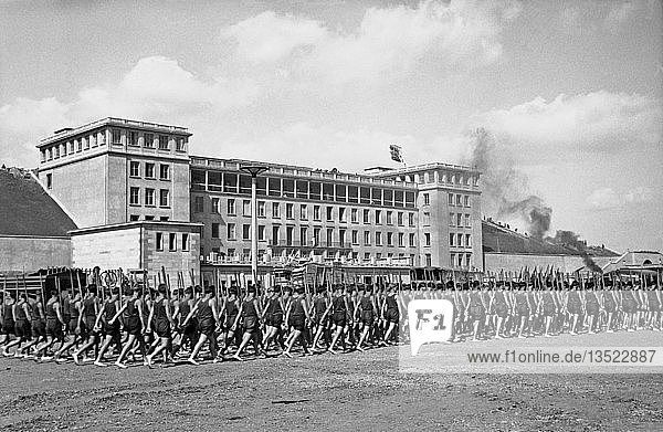 Turn und Sportfest Zentralstadion 1956 Leipzig Sachsen DDR Deutschland Europa