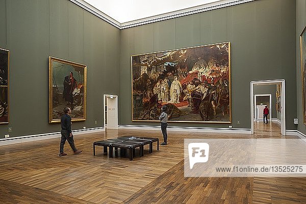 Gemälde  Thusnelda im Triumphzug des Germanicus  1873/74 von Carl Theodor von Piloti  Neue Pinakothek  München  Oberbayern  Bayern  Deutschland  Europa