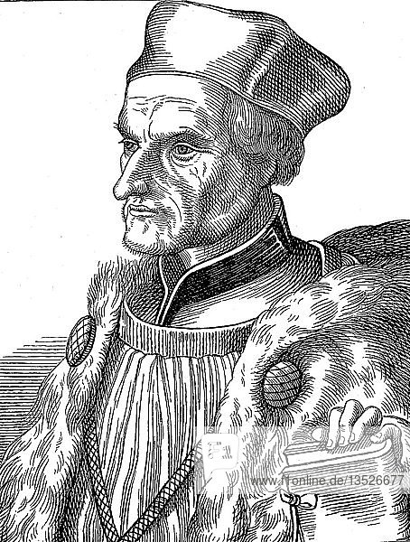 Johann Geiler von Kaysersberg  16 March 1445  10 March 1510  woodcut  Switzerland  Europe