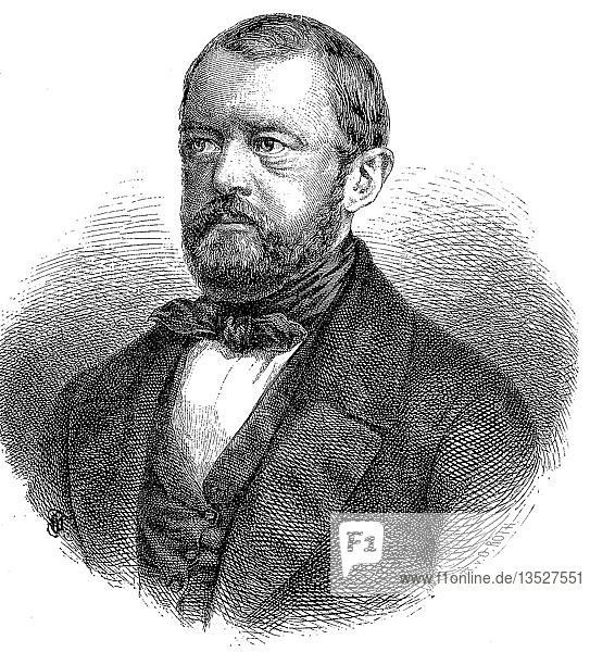 Otto Eduard Leopold von Bismarck-Schönhausen  1. April 1815  30. Juli 1898  Holzschnitt  Deutschland  Europa