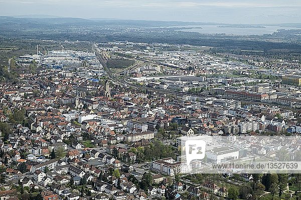 Die Stadt Singen am Hohentwiel Baden-Württemberg Deutschland Europa