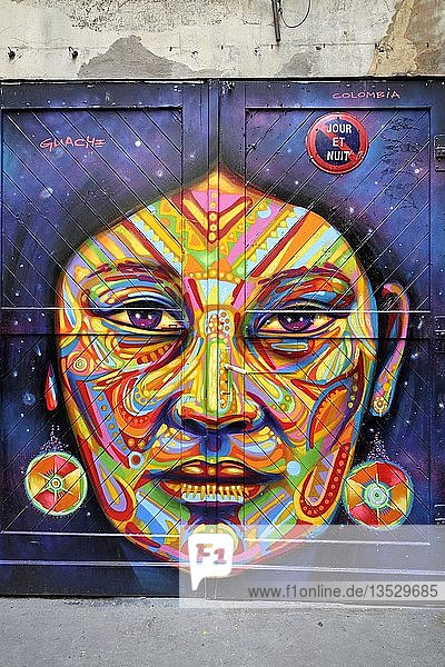 Graffiti Kino Central Hinterhof Rosenthalerstrasse 39 Berlin Deutschland Europa