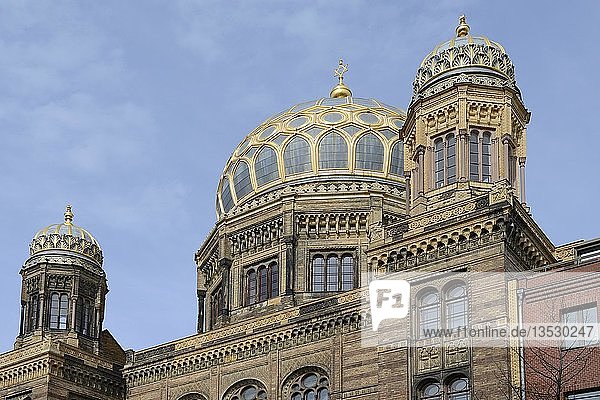Kuppeln  Neue Synagoge  Oranienburger Straße  Berlin  Deutschland  Europa