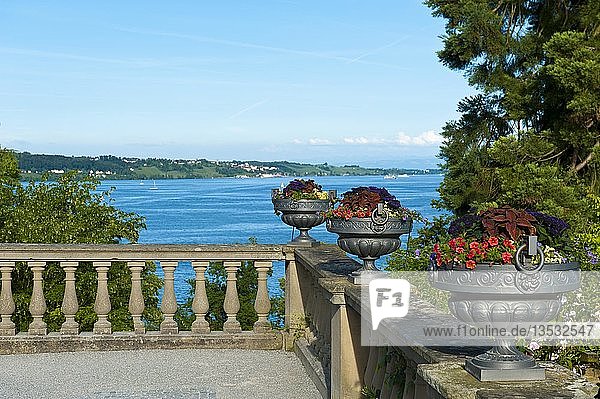 Mediterranean Terraces Island of Mainau Lake Constance Baden-Württemberg Germany Europe