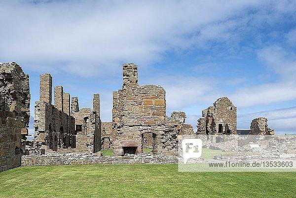 Earl's Palace Castle Ruine  Birsay  Orkney Inseln  Schottland  Großbritannien
