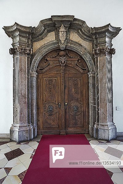 Portal des ehemaligen Schlosses Tattenbach um 1770  Nationalmuseum  München  Oberbayern  Bayern  Deutschland  Europa