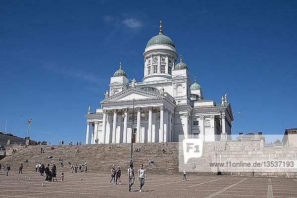 Dom zu Helsinki  Senatsplatz  Kruununhaka  Helsinki  Finnland  Europa