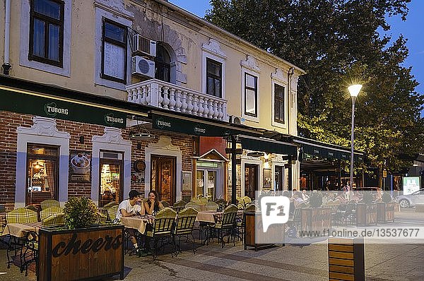 Restaurant in Hercegovacka Street Podgorica city centre Montenegro Europe