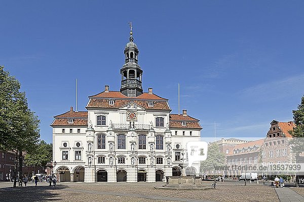 Rathaus  historischer Stadtkern  Lüneburg  Niedersachsen  Deutschland  Europa