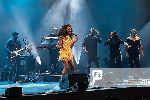British soul singer Beverley Knight live at the 26th Blue Balls Festival in Lucerne  Switzerland  Europe