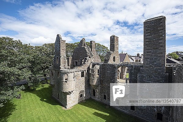 Burgruine Earl's Palace Kirkwall Mainland Orkney-Inseln Schottland Großbritannien Europa