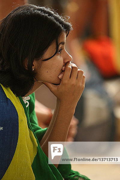 Brasilianischer Pilger beim Weltjugendtag