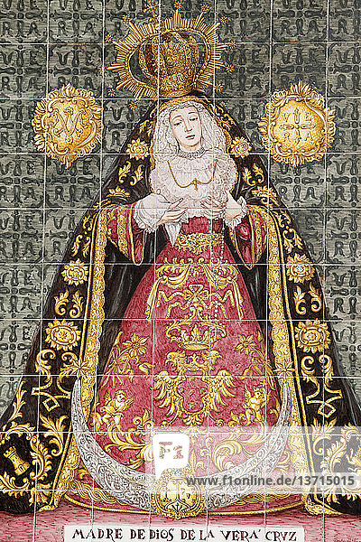 Mosaik der Madre de Dios de la Vera Cruz im Kloster Real convento de San Zoilo (San Francisco)