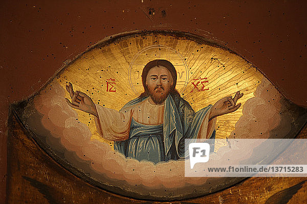 Fresko in der griechischen Kirche St. Maria der Mongolen'.