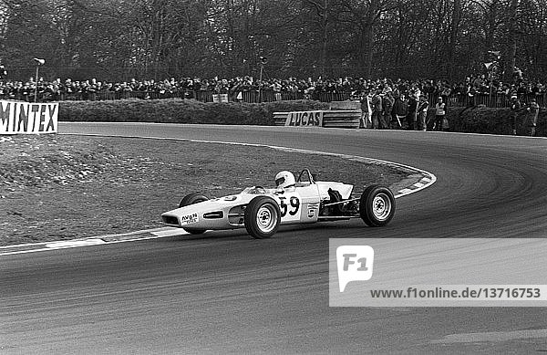 'Formula Ford class car at Druid´s Hill Bend at the Race of Champions meeting  Brands Hatch  England 22 March 1970. '