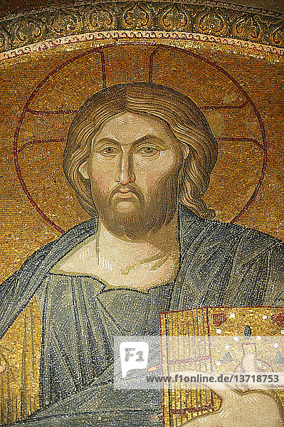 Kirche des Heiligen Erlösers von Chora. Dachmosaik von Christus dem Pantokrator