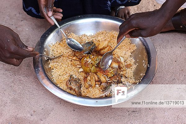 Afrikanische Mahlzeit  Bamako  Mali.