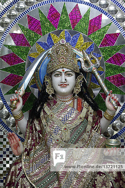 Durga statue in a Hardwar temple