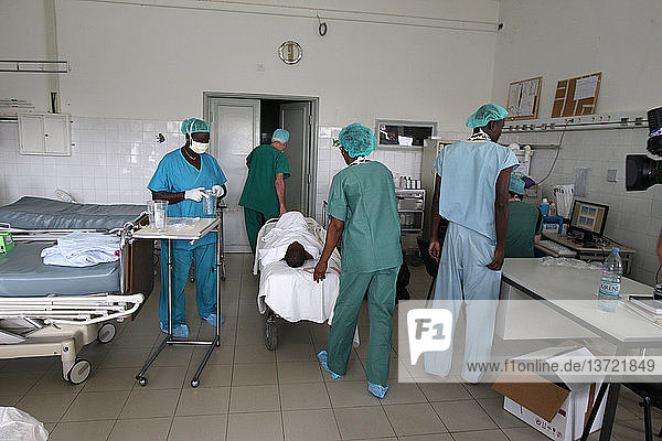 Intensive care unit in an African hospital