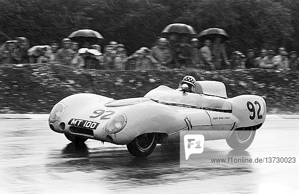 Innes Ireland in a Lotus racing in the Brands Hatch International race  England 1 August 1960.