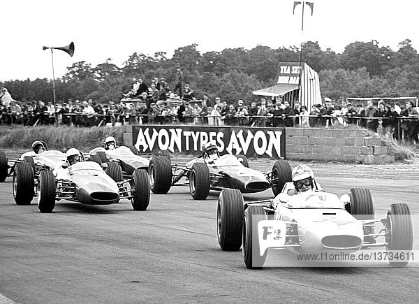 Formula 3 race at the British GP at Silverstone  1967.